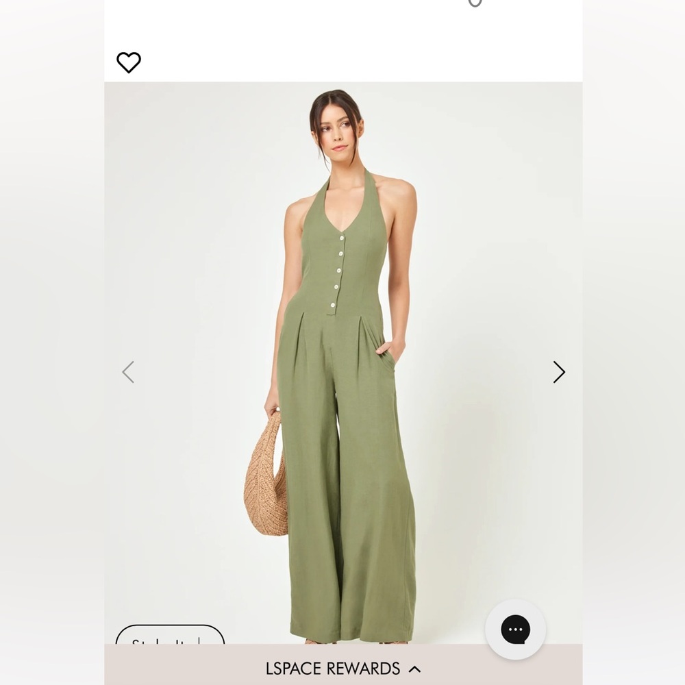 Alena jumpsuit lspace romper pants jumper green nwt